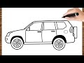 How To Draw A Toyota Land Cruiser How To Draw A Car