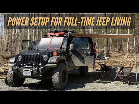 Dual Battery Solar Setup for Full-time Overlanding | Living in a Jeep Wrangler JL