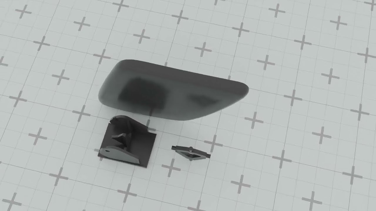 Headlight washer cover for VOLVO XC 30678957-LH 3D Print Model