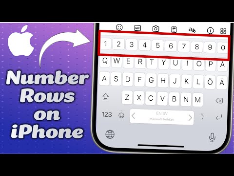 How to Add Number Rows Above Alphabets in Keyboard on iPhone