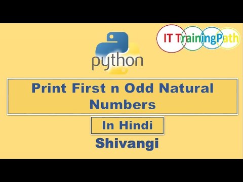 Python Program To Print First N Odd Natural Numbers Hindi Python Program It Trainingpath