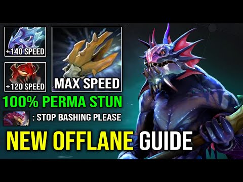 NEW Pro Offlane Slardar Guide | 1st Item Madness OP Perma Stun with Moon Shard ATK Speed Dota 2