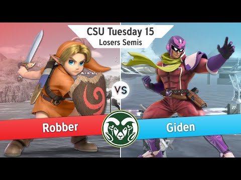Robber(Young Link) Vs Giden(Captain Falcon) - Losers Semis - CSU Tuesday 15