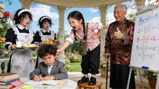 Ceo no puede disciplinar nieto travieso,pero sirvienta de 5años lo hace estudiar!Vida lujosa llega!