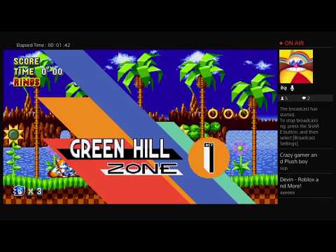 Sonic Mania- Live Stream (Part 1)