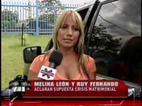 SuperXclusivo 4/14/10 - Melina León y su esposo reaccionan a comentarios de TV Aqui 1/2