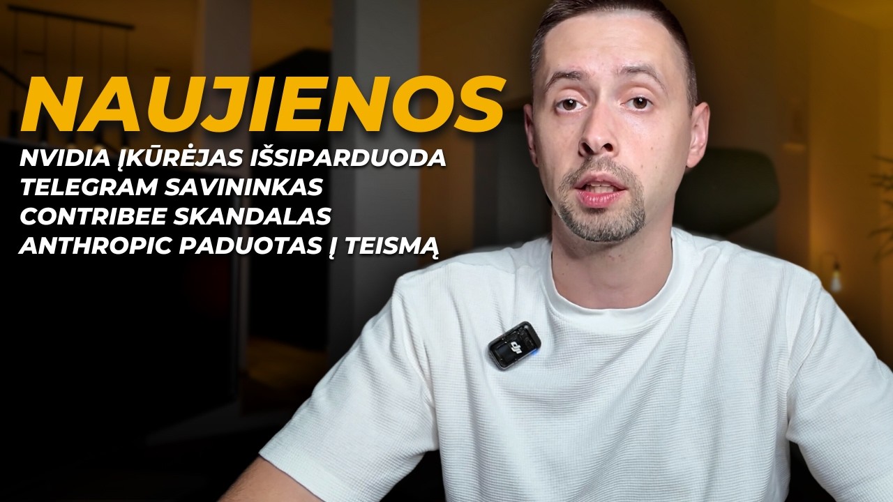 Naujienos: Nvidia įkūrėjas fiksuojasi pelną, FED mažins palūkanas? Suimtas Telegram įkūrėjas ir kt.