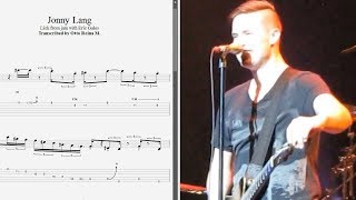 Jonny Lang - Swing 16ths funk blues from Eric Gales jam - Best lick (animated tab - Fast & slow)