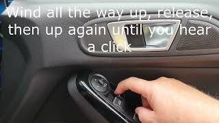 Fiesta Auto Up Down Window reset