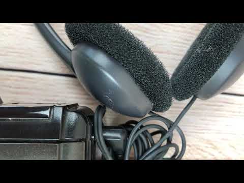 GE AM FM Stereo Cassette Player Model 3-5493A With Headphones