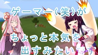 【マイクラ】【ボイスロイド】きりたんの町づくり　#２　～ちょっと本気を出すみたいです～