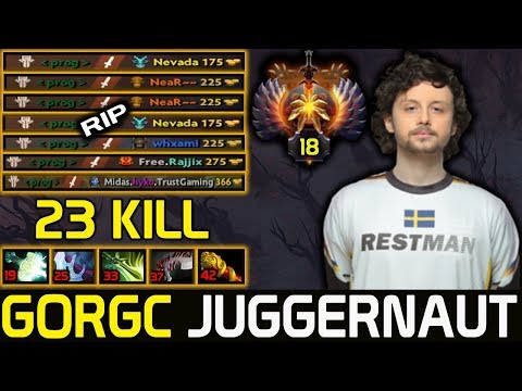 WTF GORGC Juggernaut Incredible 23 Kills  in Solo Rank 7K MMR | Jugger Official