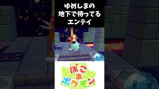 ゆめしまの地下で待ってるエンテイ #ぽこあポケモン #ポケモン