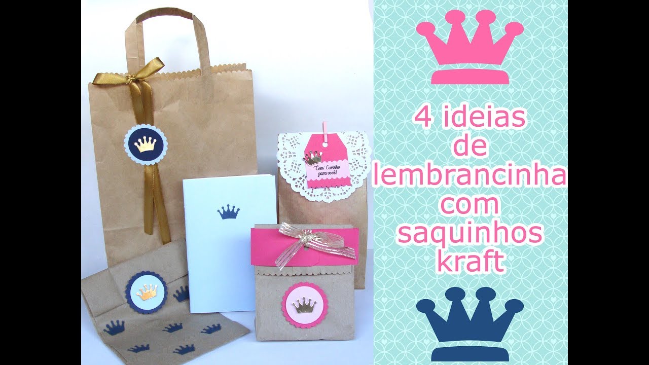 Watch Now Diy: Saco Kraft personalizado para lembrancinhas - Scrapbook by Tamy Diy: Saco Kraft personalizado para lembrancinhas - Scrapbook by Tamy