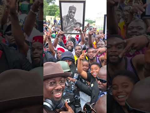 Obi Cubana, has just touched down Jos, the Plateau State Capital.