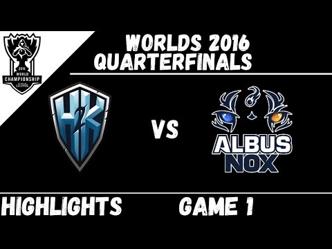 H2K vs ANX | Game 1 Highlights Worlds 2016 Quarterfinals | H2K vs Albus NoX Luna