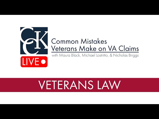 8 Common Mistakes Veterans Make on VA Claims