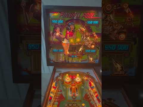1979 Gottlieb Pinball Pool PinBall Machine In Action