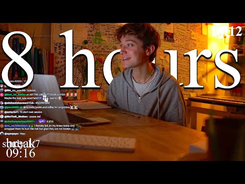 LIVE | 8-HOUR study with me 📚⛈️ rain sounds & pomodoro timer 60 & 10