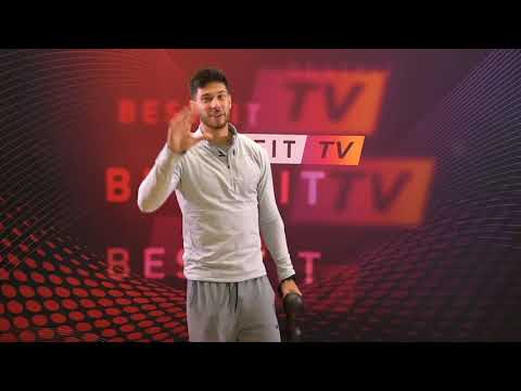 BestFit TV with Jack Fowler demonstrating a full body Tribar workout