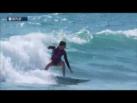 Lakey Peterson vs. Kirra Pinkerton - Round Two, Heat 3 - Vans US Open of Surfing - Women's 2018