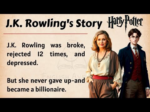 The Unbelievable Story of J.K. Rowling || Learn English Through Story Level 2🔥 || Listening Practice