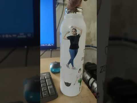 Stainless steel uv printed water bottle