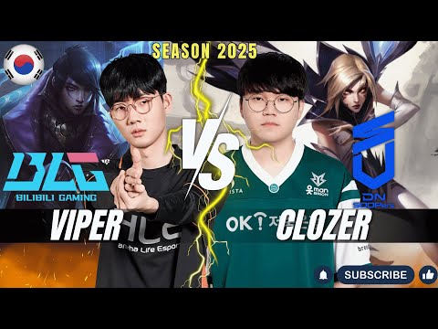 BLG Viper vs DNS Clozer - Viper APHELIOS vs Clozer KAI'SA ADC - Patch 25.24 KR Ranked | lolrec