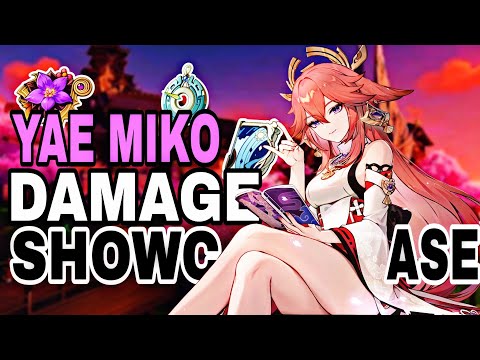 C0 Yae Miko Hits 450K Burst Damage Showcase With F2p Build (INDIA)