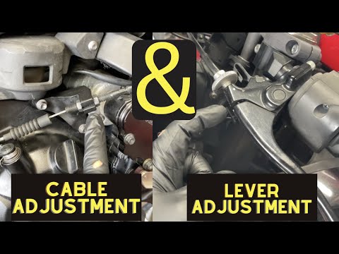 How To Adjust Clutch cable & Clutch Lever