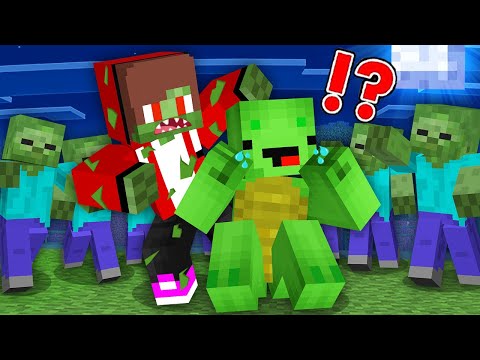 Maizen Madness: Mikey & JJ Outsmart Zombies in Minecraft