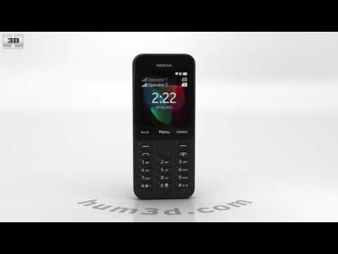 Nokia 222 Black 3D model by 3DModels.org