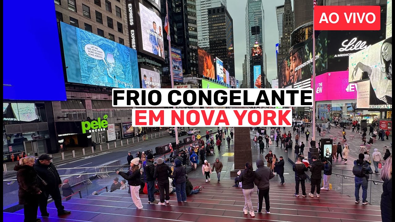 🔴 Nova York ao vivo:  Como está Nova York em janeiro de 2025