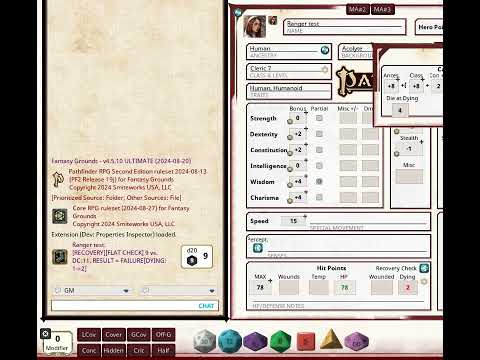 Pathfinder 2 - Dying Automation Phase 1