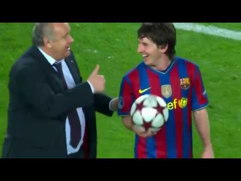Lionel Messi vs Arsenal (UCL) (Home) 2009-10 English Commentary /