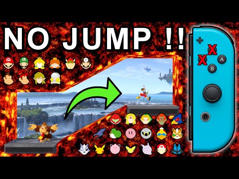 Who Can Go Up The Lava Tunnel Without Jumping ? No Jump Challenge  - Super Smash Bros. Ultimate