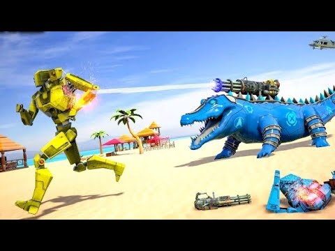 Sarcosuchus | Crocodile Robot Transform : Robot Transform Android Gameplay
