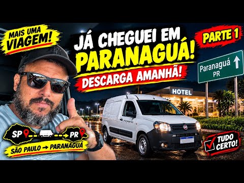 MAIS UM FRETE PRA PARANAGUÁ! VIAGEM TRANQUILA DE FIORINO + DORMINDO NO HOTEL (PARTE 1)