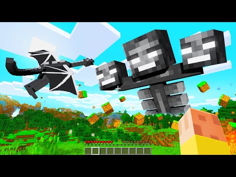 Boss Mobs Fighting Each Other In MINECRAFT!