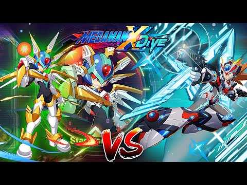 DiVE Armor Axl Vs Copy X - Guild Boss | Mega Man X DiVE (Mobile Controls PvE)