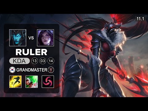 Gen G Ruler Kalista Bot vs Kai'sa - KR Grandmaster Patch 11.1