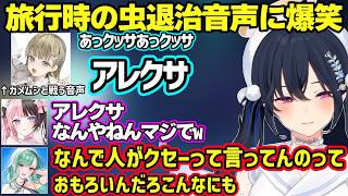のせさんとべにの虫エピに発狂するひなーの、旅行中の英リサの虫との格闘音声に爆笑するのせさん達ｗ【橘ひなの/一ノ瀬うるは/八雲べに/ぶいすぽ】