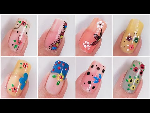 20+ Nail Art designs For Beginners || Diseños de uñas Cortas/ Trending Nail Art 2024