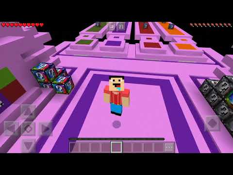 Minecraft NOOB vs PRO SPIRAL LUCKY BLOCK RACE in Minecraft PE (CHALLENGE)