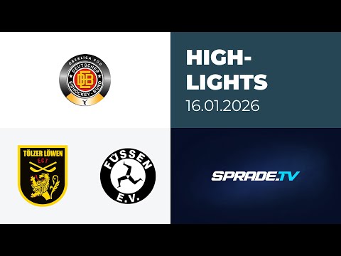 16.01.2026 - Highlights - Tölzer Löwen vs. EV Füssen