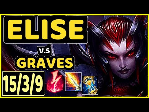SEVENARMY (ELISE) vs GRAVES - 15/3/9 KDA JUNGLE GAMEPLAY - EUW Ranked MASTER