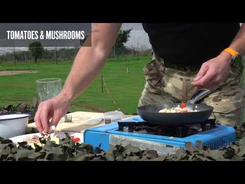 Commando Chef | Marine in 15 smashes a 3 egg omelette.