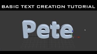Tutorial - 3ds Max - Basic 3D Text creation method