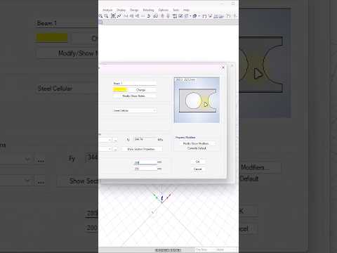 Cellular Beam in ETABS #csi #etabs #cellularbeam