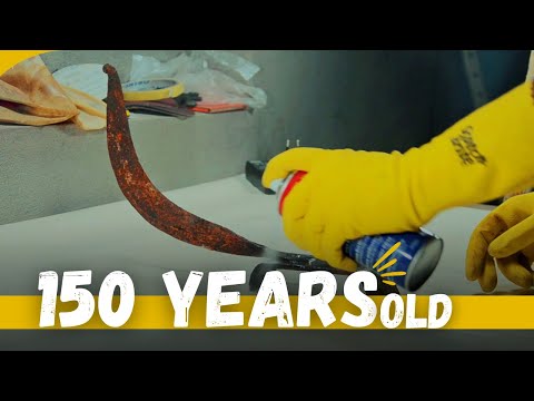 Rust is peeling this Cleaver  150 Years Old - Restoration